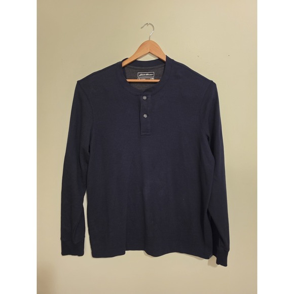 Eddie Bauer Other - Eddie Bauer Outdoor Men's Big & Tall TXL Navy Long Sleeve Henley Shirt
